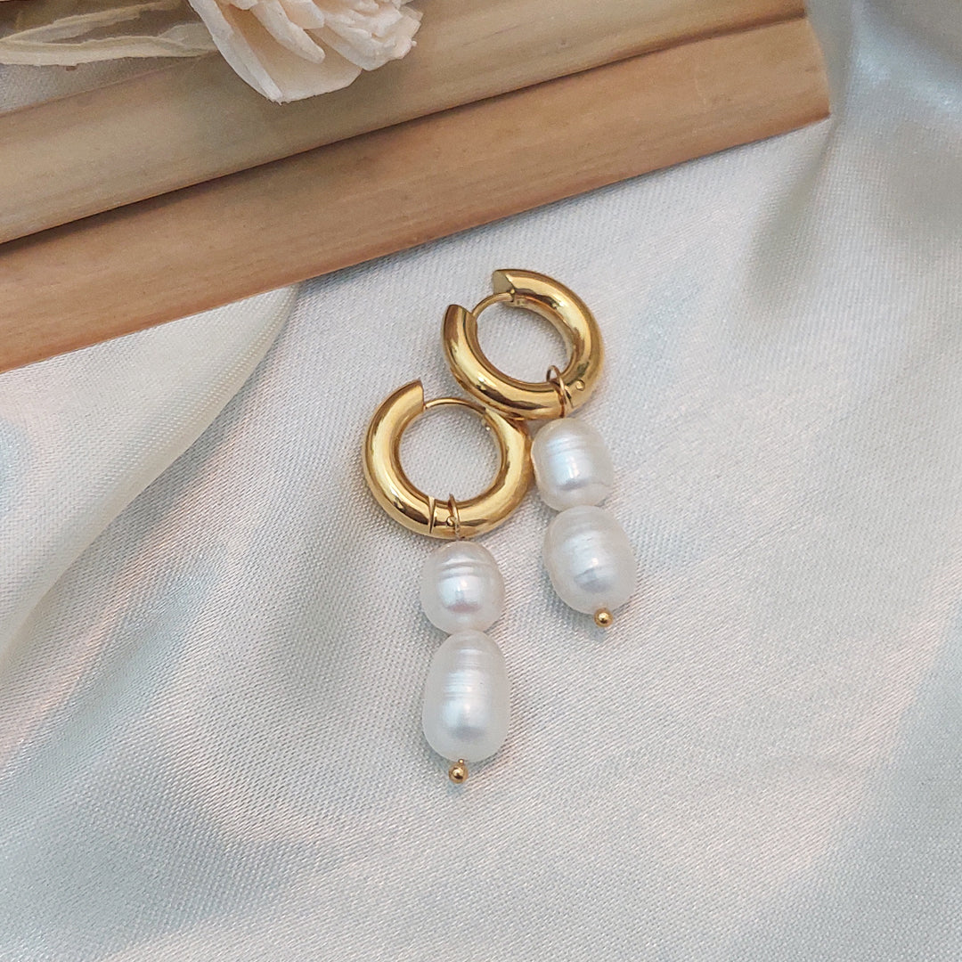 Abiha Pearl Hoop